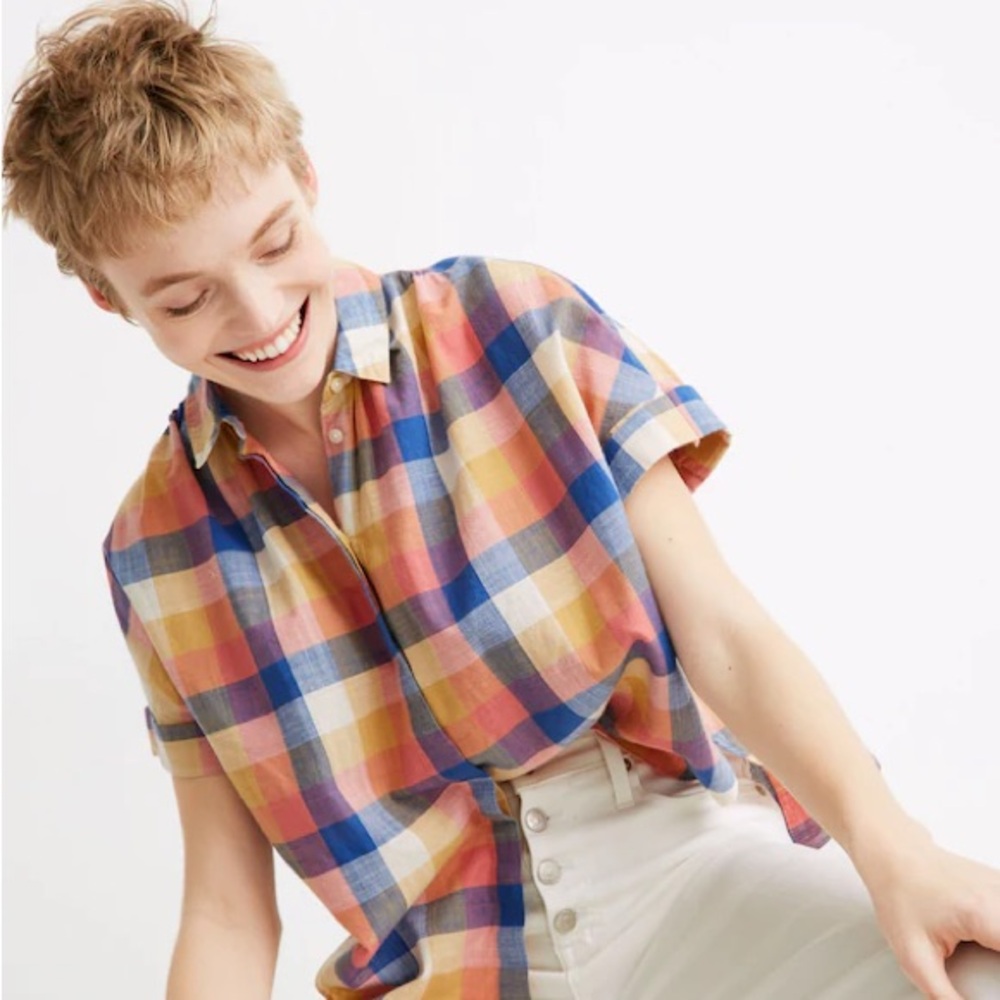 Madewell Plaid Button Shirt